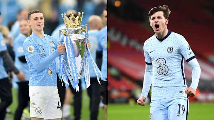 Man City's Phil Foden and Chelsea's Mason Mount